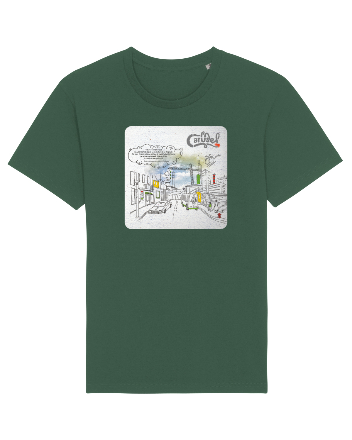 Tricou mânecă scurtă Unisex Rocker Bottle Green
