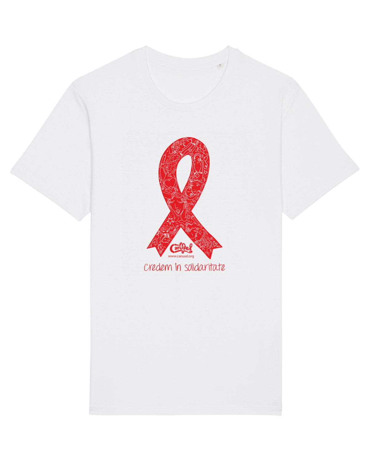 Tricou mânecă scurtă Unisex Rocker White