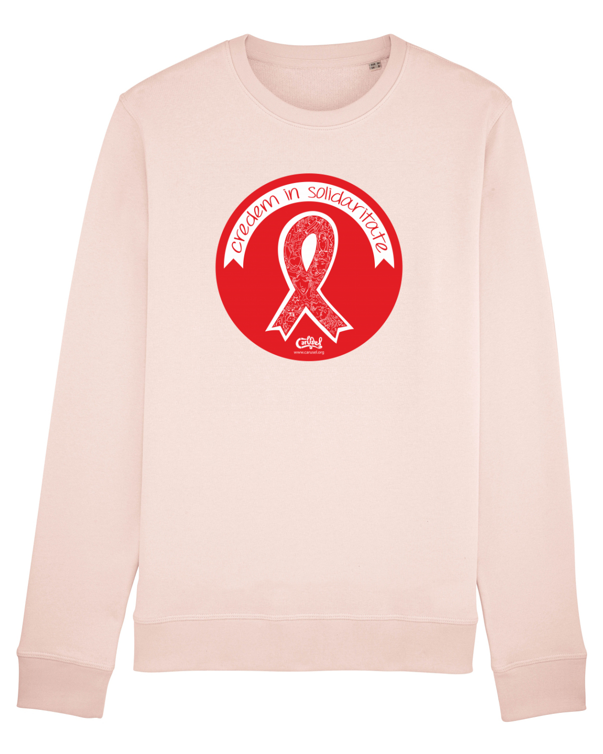 Bluză mânecă lungă Unisex Rise Candy Pink
