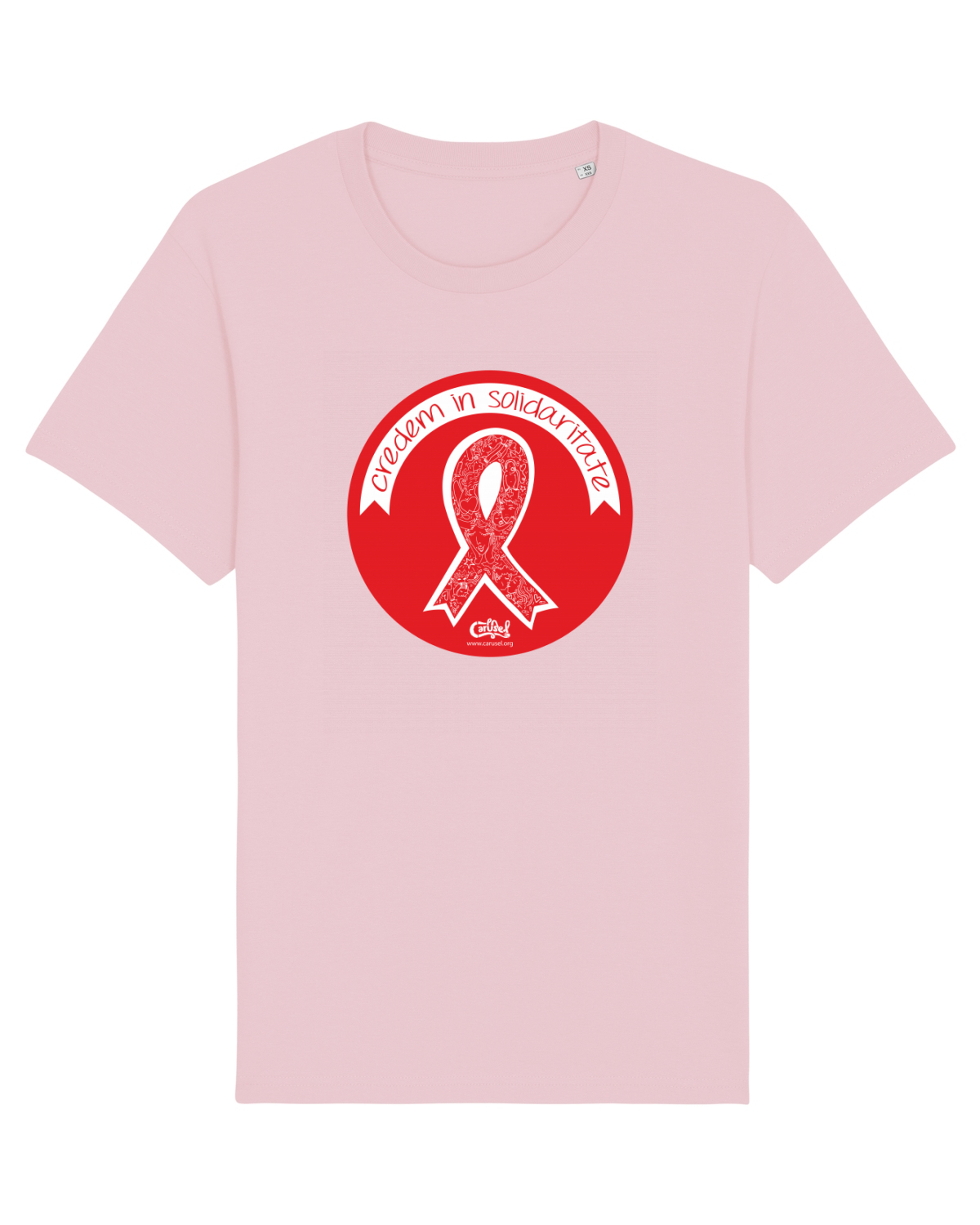 Tricou mânecă scurtă Unisex Rocker Cotton Pink