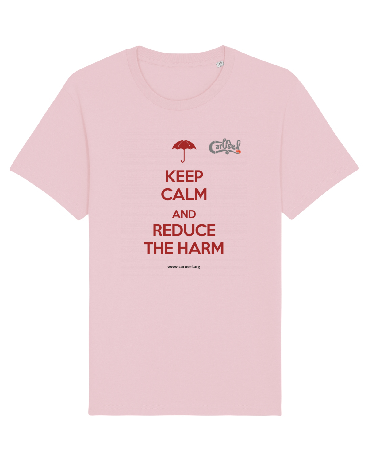 Tricou mânecă scurtă Unisex Rocker Cotton Pink