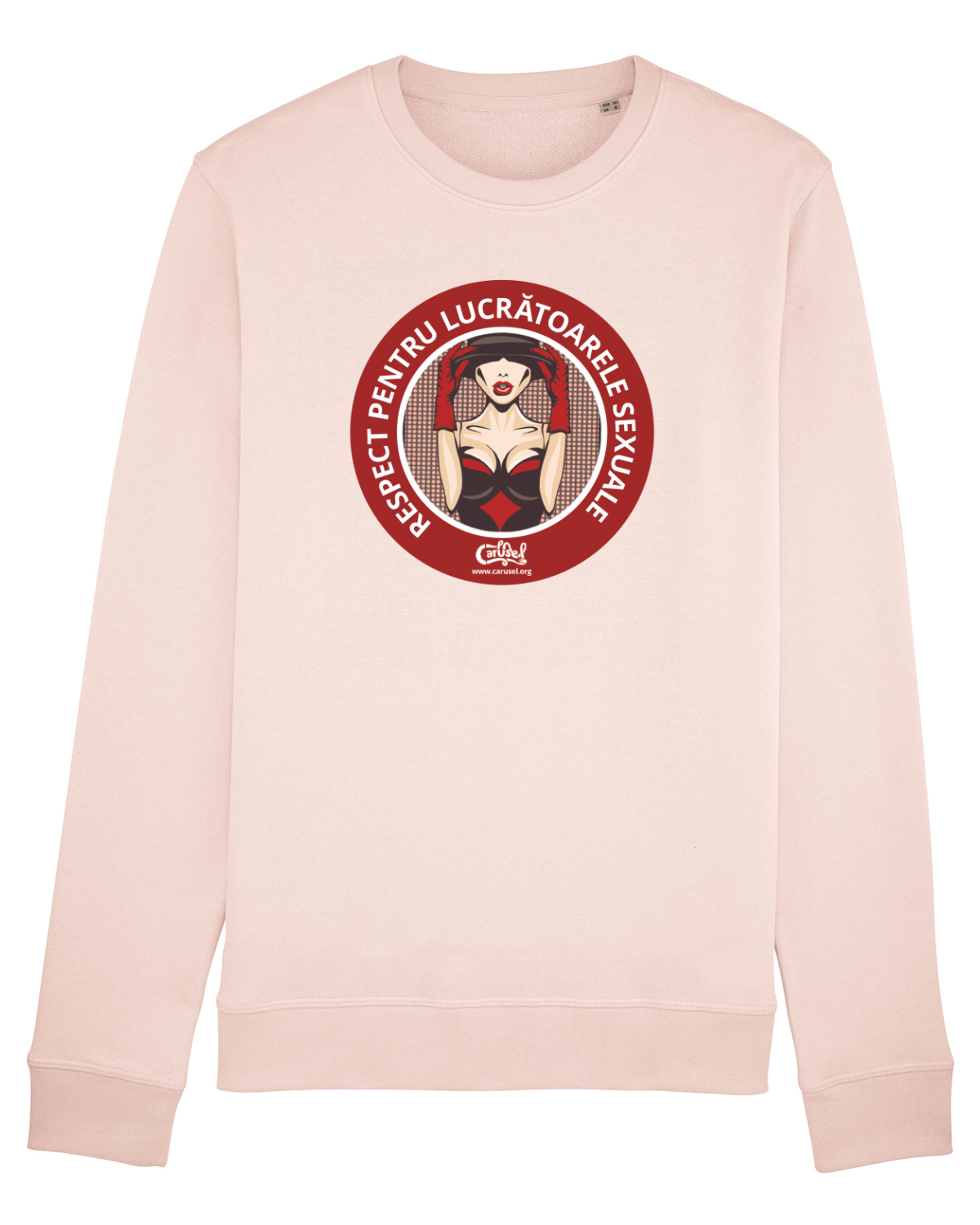 Bluză mânecă lungă Unisex Rise Candy Pink