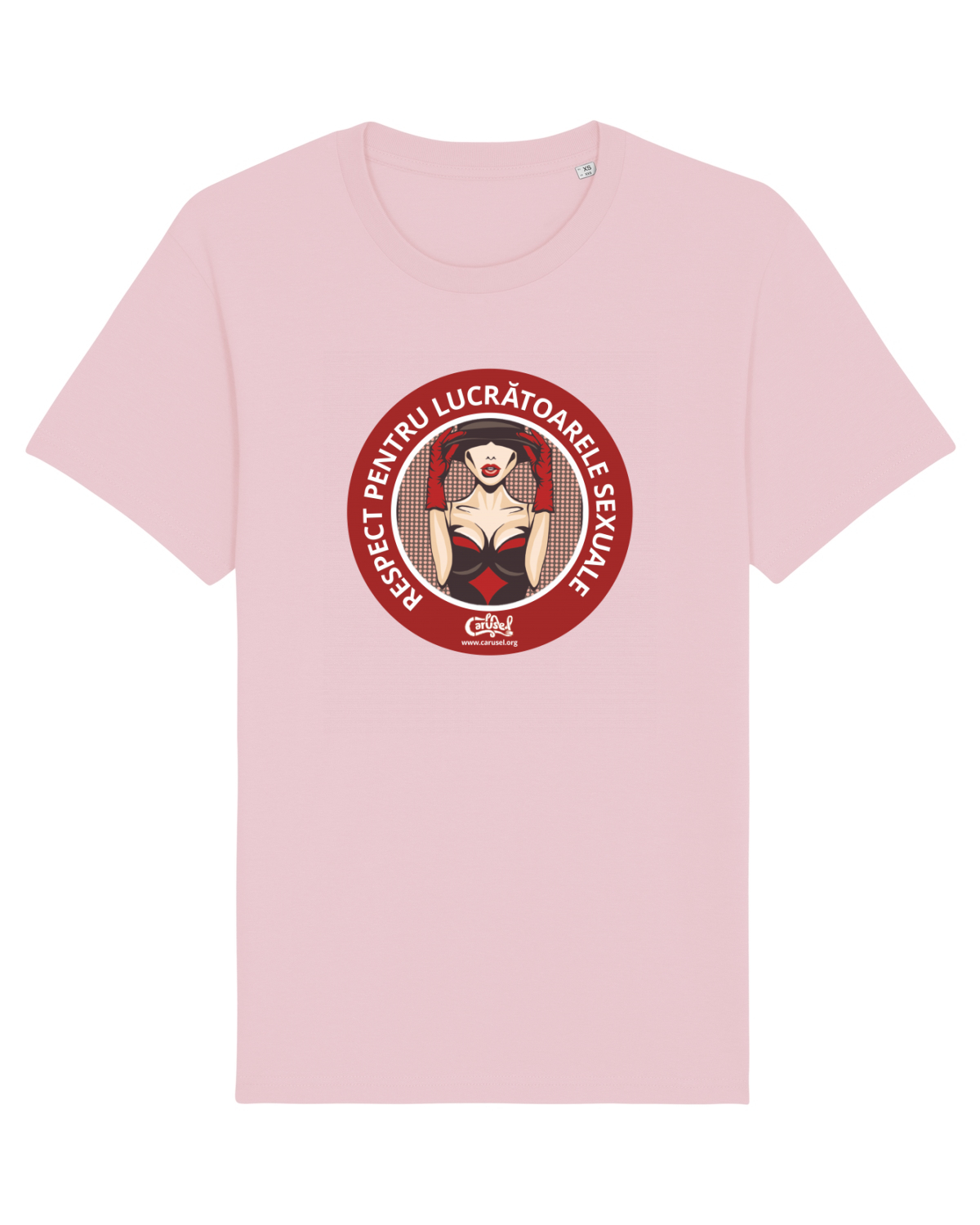 Tricou mânecă scurtă Unisex Rocker Cotton Pink