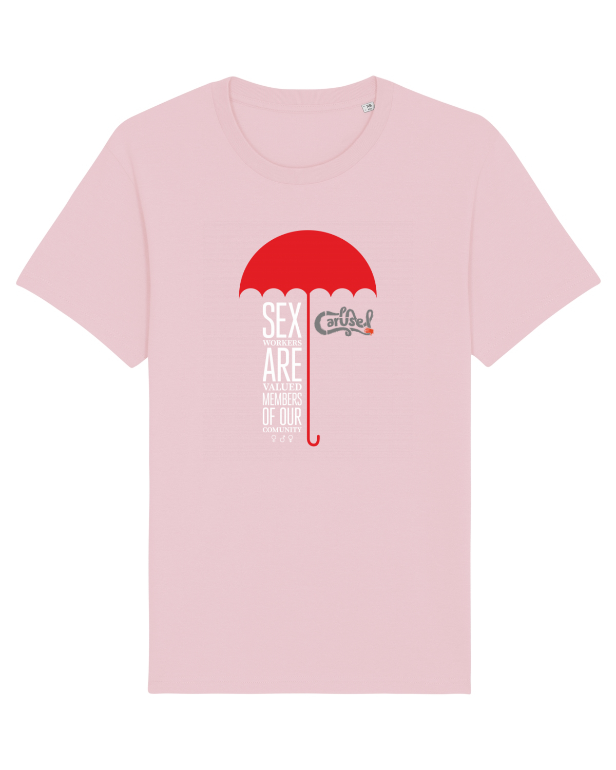 Tricou mânecă scurtă Unisex Rocker Cotton Pink