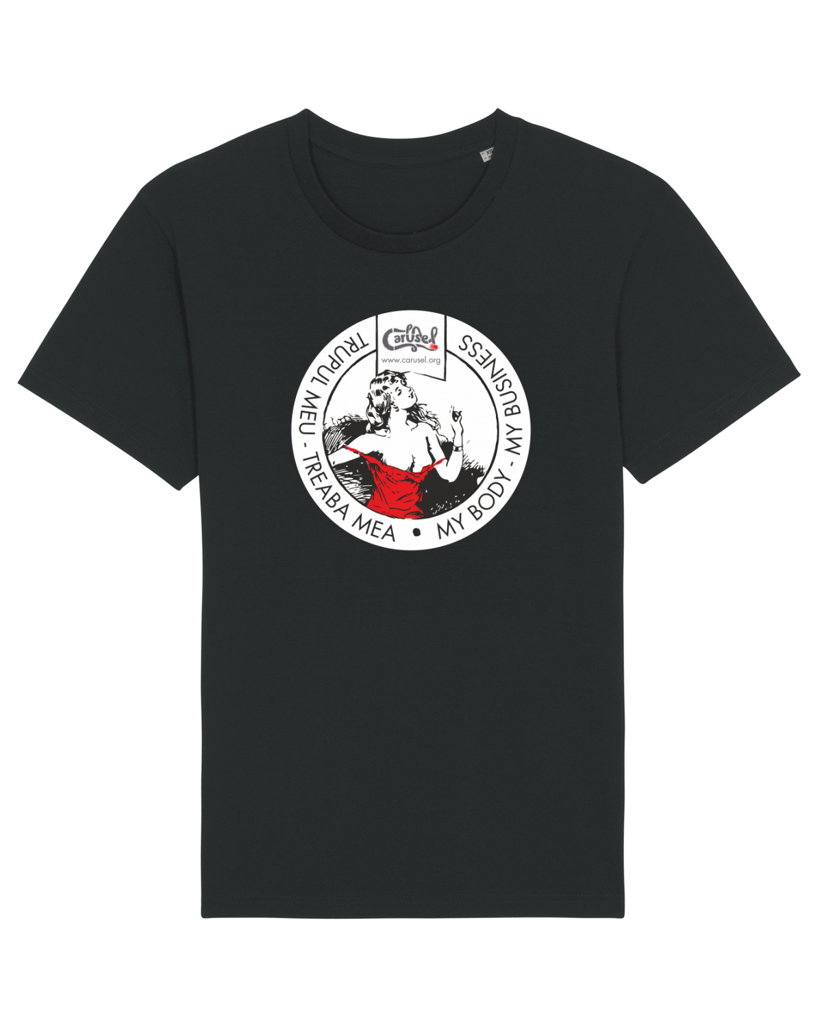 Tricou mânecă scurtă Unisex Rocker Black