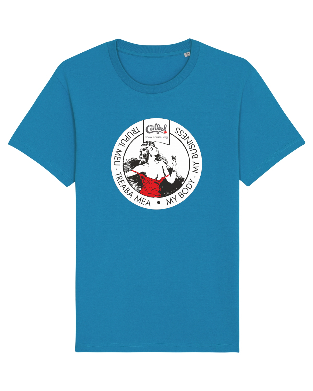 Tricou mânecă scurtă Unisex Rocker Azur
