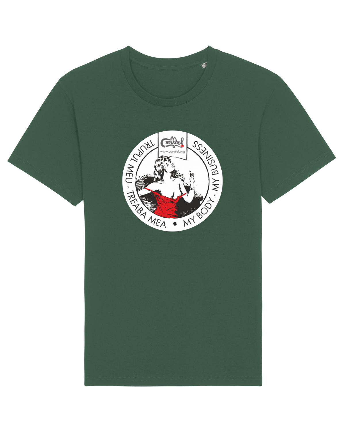 Tricou mânecă scurtă Unisex Rocker Bottle Green