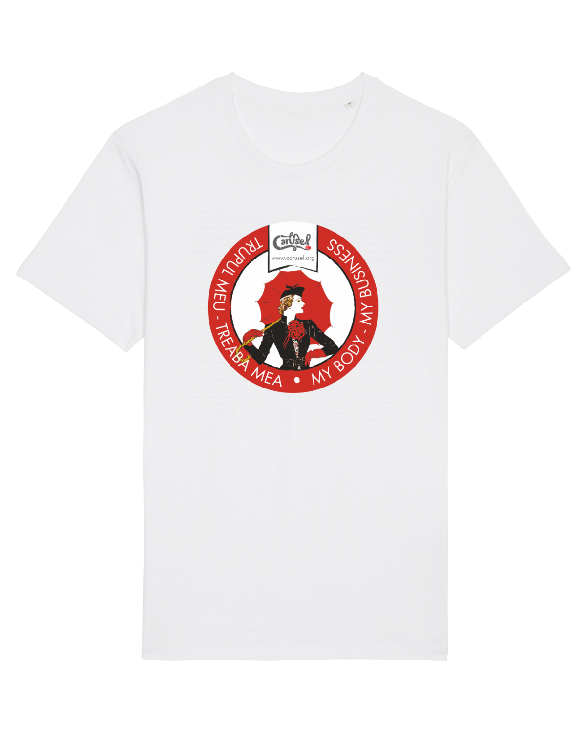 Tricou mânecă scurtă Unisex Rocker White