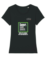 Support. Don't punish Tricou mânecă scurtă guler larg fitted Damă Expresser