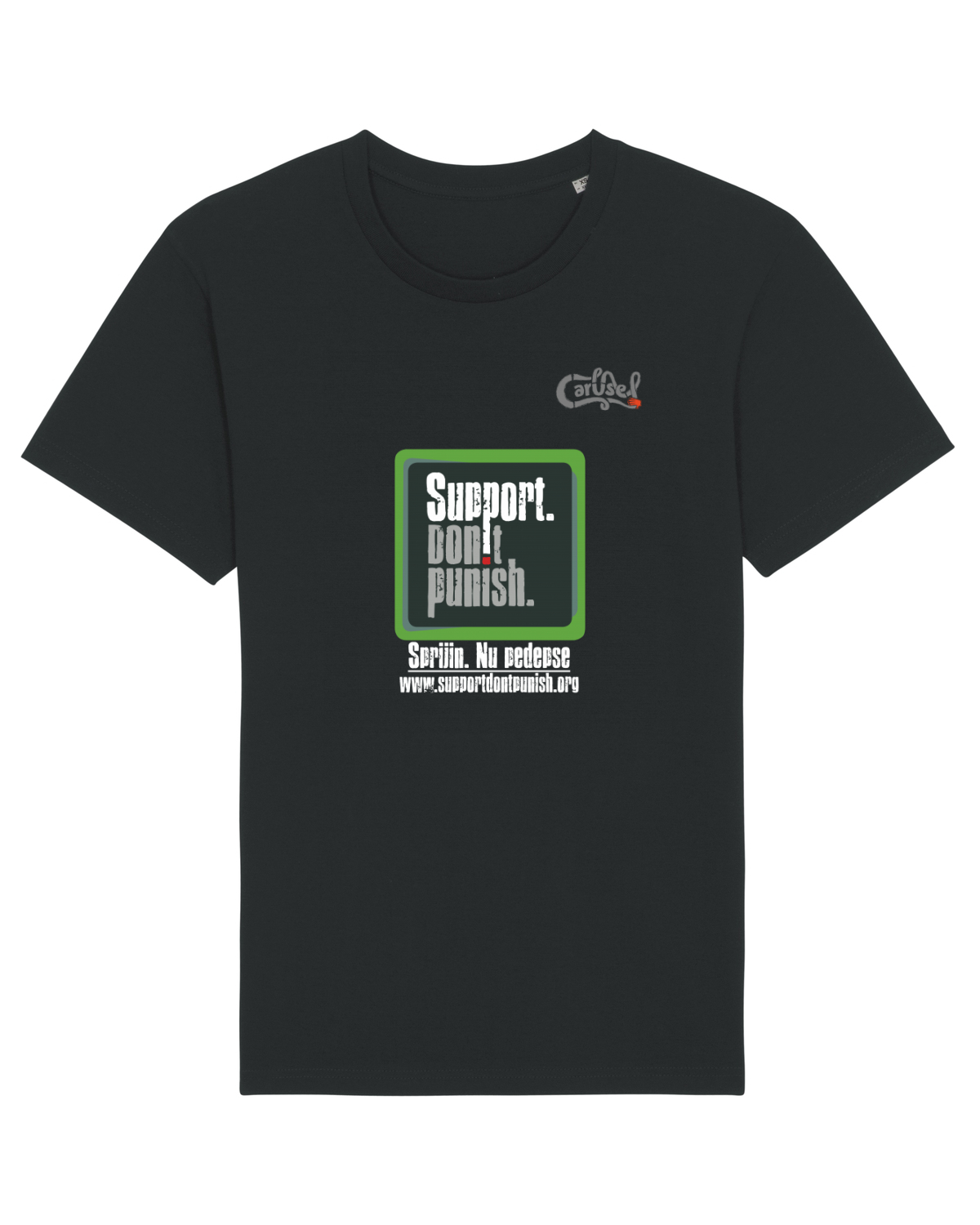 Tricou mânecă scurtă Unisex Rocker Black