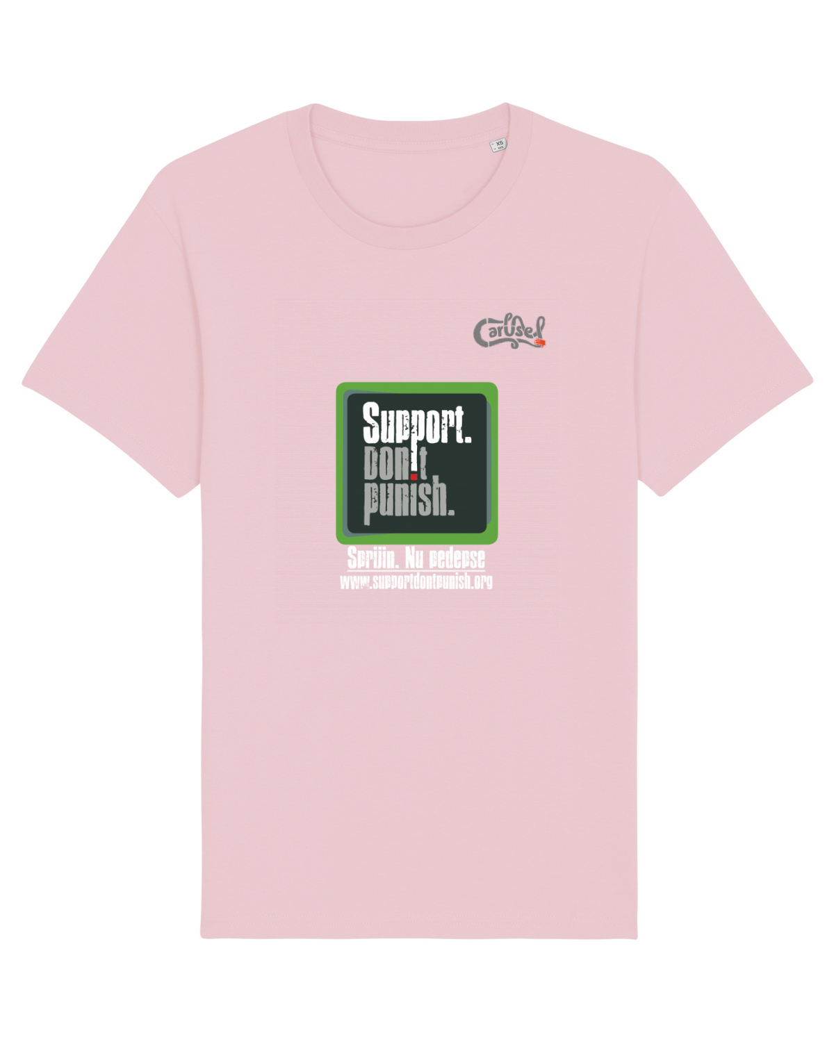 Tricou mânecă scurtă Unisex Rocker Cotton Pink