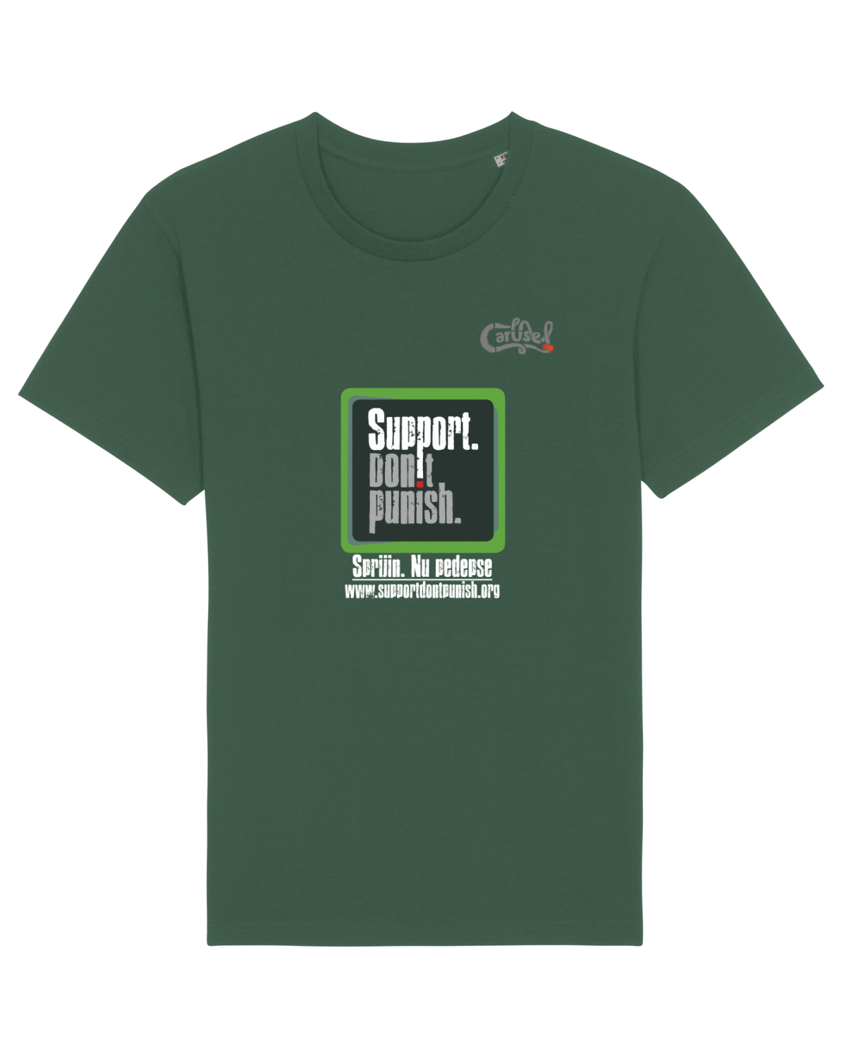 Tricou mânecă scurtă Unisex Rocker Bottle Green