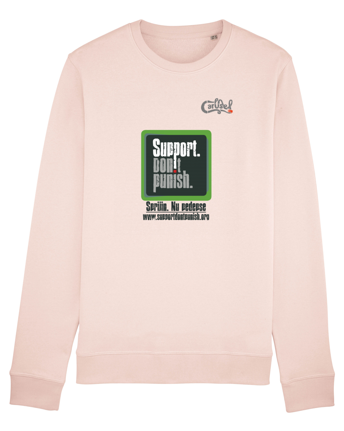Bluză mânecă lungă Unisex Rise Candy Pink