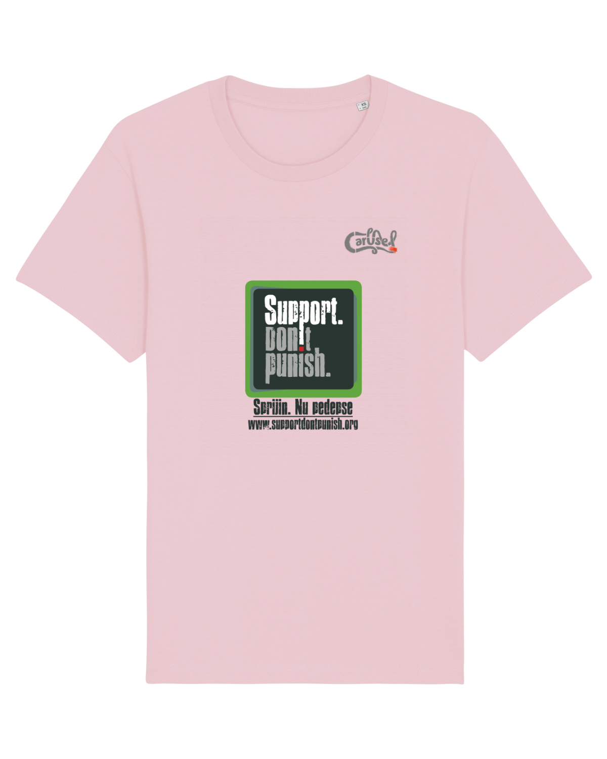 Tricou mânecă scurtă Unisex Rocker Cotton Pink