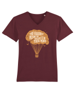 Brain Baloon Tricou mânecă scurtă guler V Bărbat Presenter