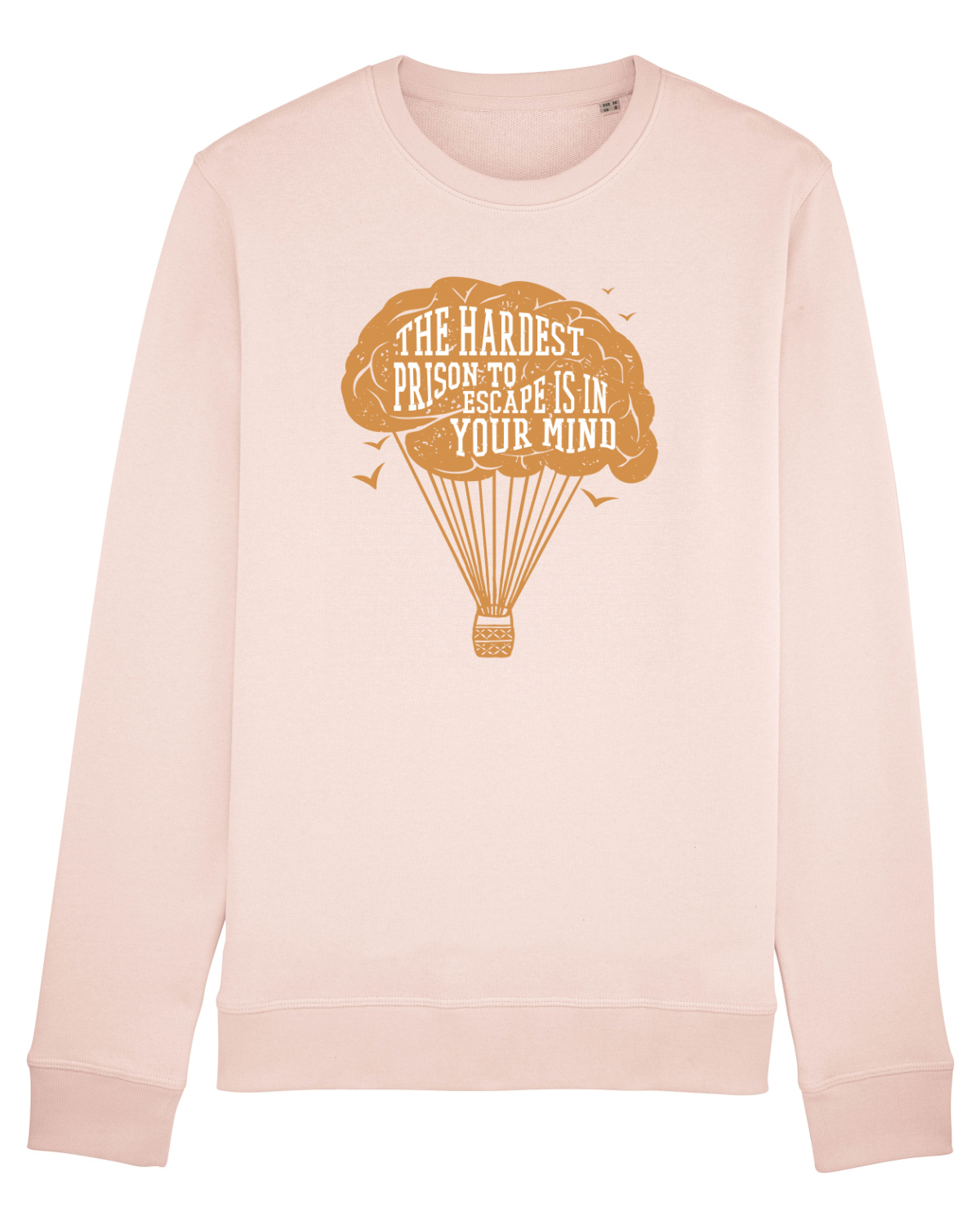 Bluză mânecă lungă Unisex Rise Candy Pink