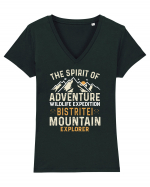 Adventure Bistritei Mountains Tricou mânecă scurtă guler V Damă Evoker