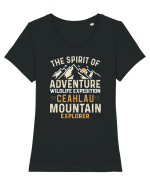 Adventure Ceahlau Mountains Tricou mânecă scurtă guler larg fitted Damă Expresser