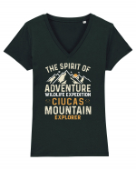 Adventure Ciucas Mountains Tricou mânecă scurtă guler V Damă Evoker