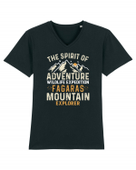 Adventure Fagaras Mountains Tricou mânecă scurtă guler V Bărbat Presenter