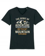 Adventure Retezat Mountains Tricou mânecă scurtă guler V Bărbat Presenter