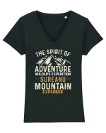 Adventure Sureanu Mountains Tricou mânecă scurtă guler V Damă Evoker