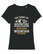 Adventure Sureanu Mountains Tricou mânecă scurtă guler larg fitted Damă Expresser