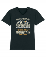 Adventure Sureanu Mountains Tricou mânecă scurtă guler V Bărbat Presenter