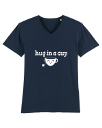 Imbratisare calda Tricou mânecă scurtă guler V Bărbat Presenter