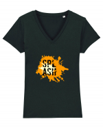 Splash Tricou mânecă scurtă guler V Damă Evoker