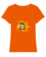 Splash Tricou mânecă scurtă guler larg fitted Damă Expresser