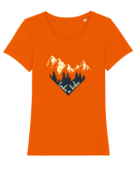 Hai pe munte Tricou mânecă scurtă guler larg fitted Damă Expresser
