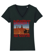 Desert Tricou mânecă scurtă guler V Damă Evoker
