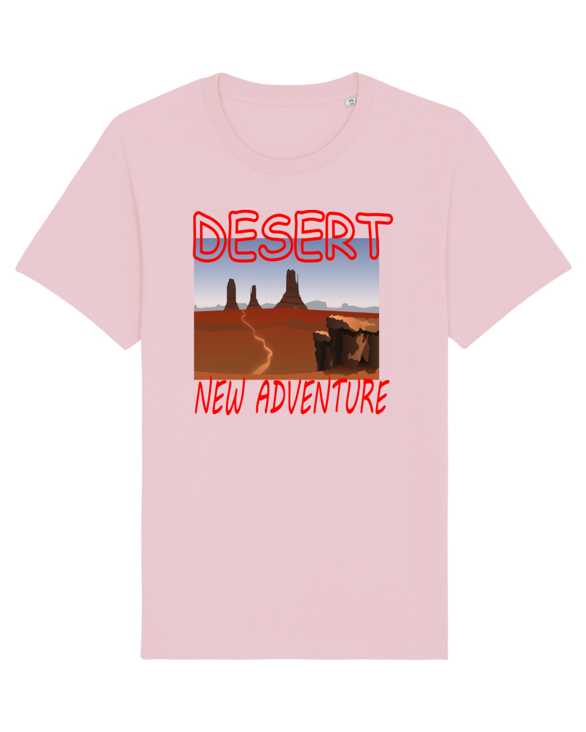 Tricou mânecă scurtă Unisex Rocker Cotton Pink