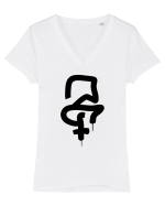 Abstract Art, Simbol Tricou mânecă scurtă guler V Damă Evoker