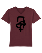 Abstract Art, Simbol Tricou mânecă scurtă guler V Bărbat Presenter