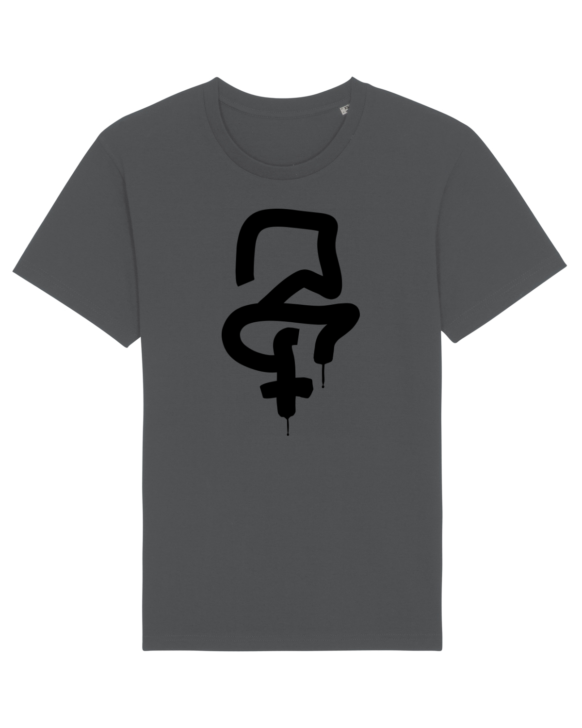 Tricou mânecă scurtă Unisex Rocker Anthracite