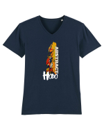 Abstract Hobo Tricou mânecă scurtă guler V Bărbat Presenter