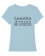 Sahara Tricou mânecă scurtă guler larg fitted Damă Expresser