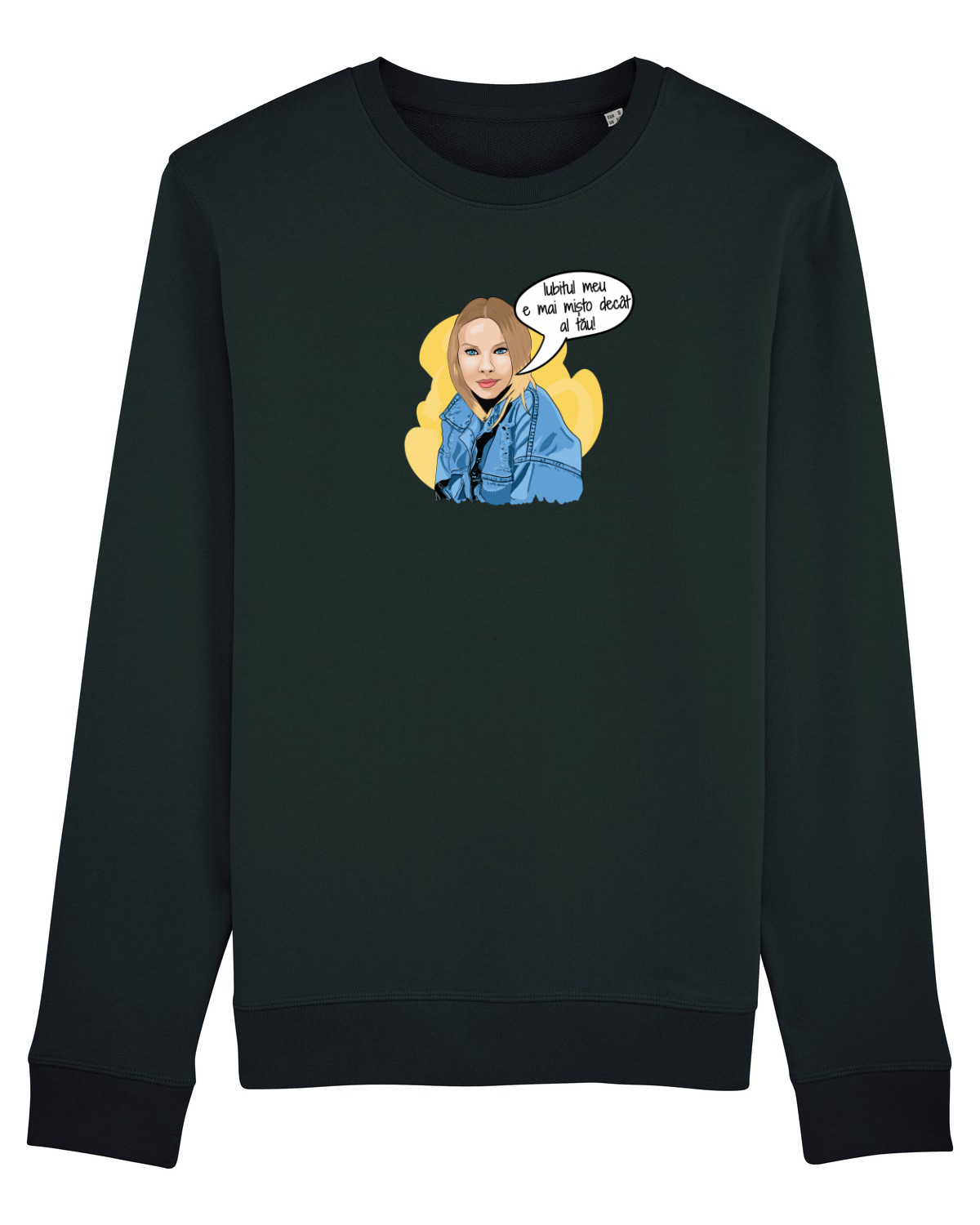 Bluză mânecă lungă Unisex Rise Black