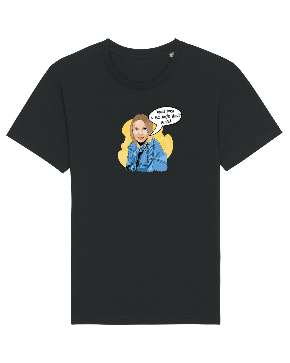 Tricou mânecă scurtă Unisex Rocker Black
