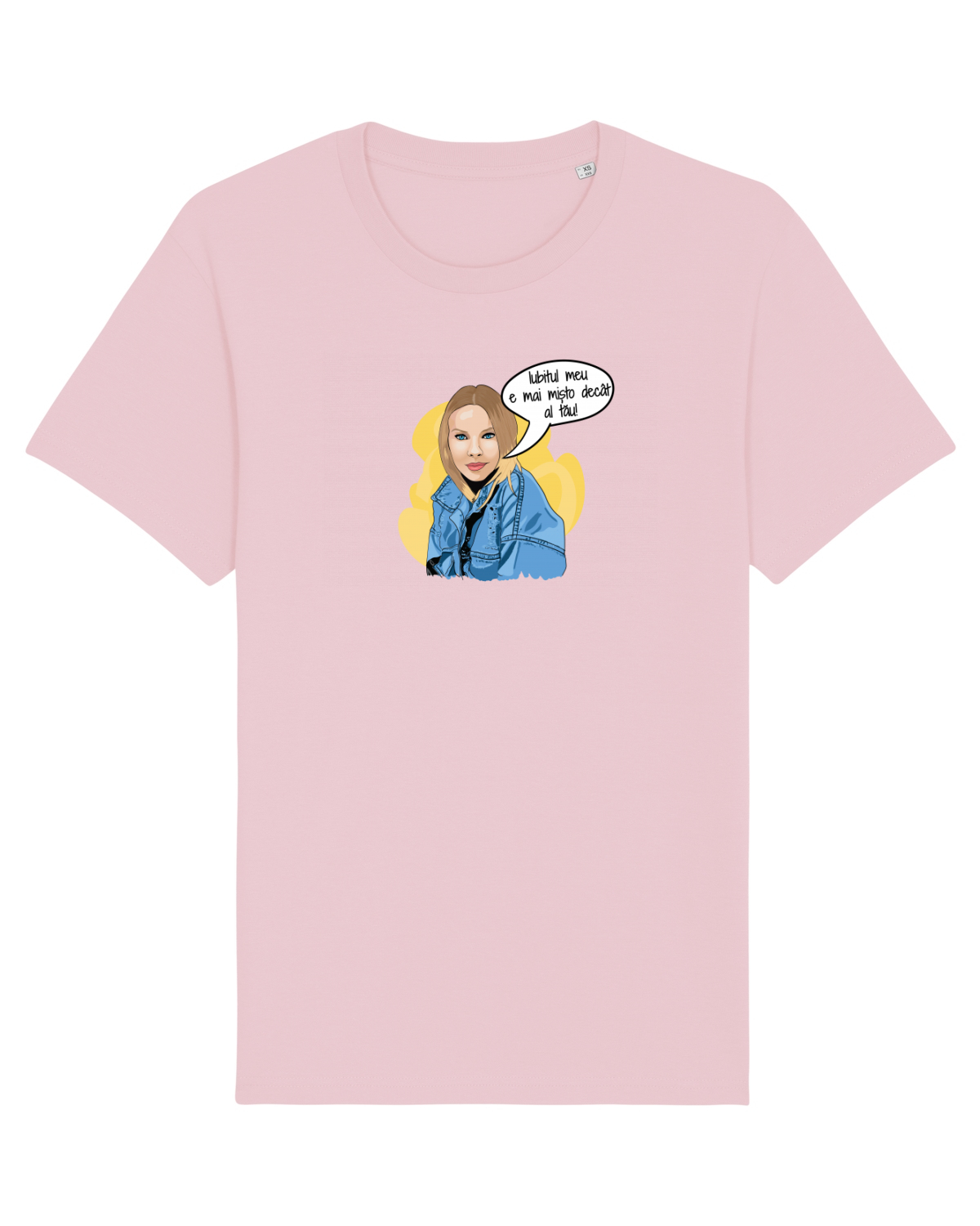 Tricou mânecă scurtă Unisex Rocker Cotton Pink