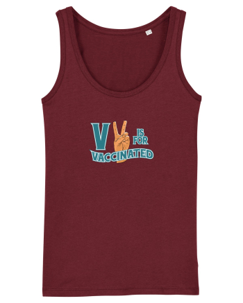 V is for vaccinated Burgundy