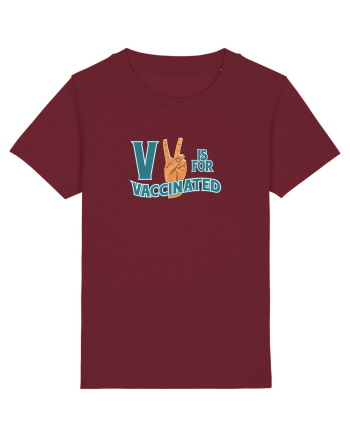 V is for vaccinated Burgundy