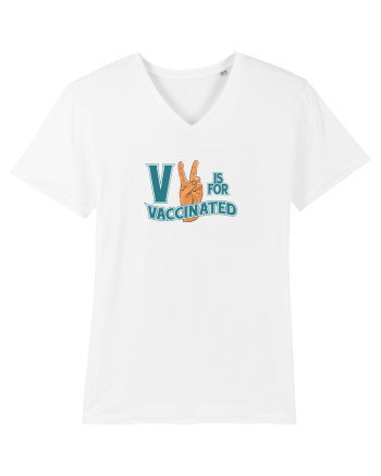 V is for vaccinated White