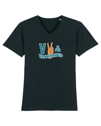 V is for vaccinated Black