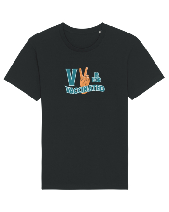 V is for vaccinated Black