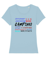 Vanlife, Camping Tricou mânecă scurtă guler larg fitted Damă Expresser