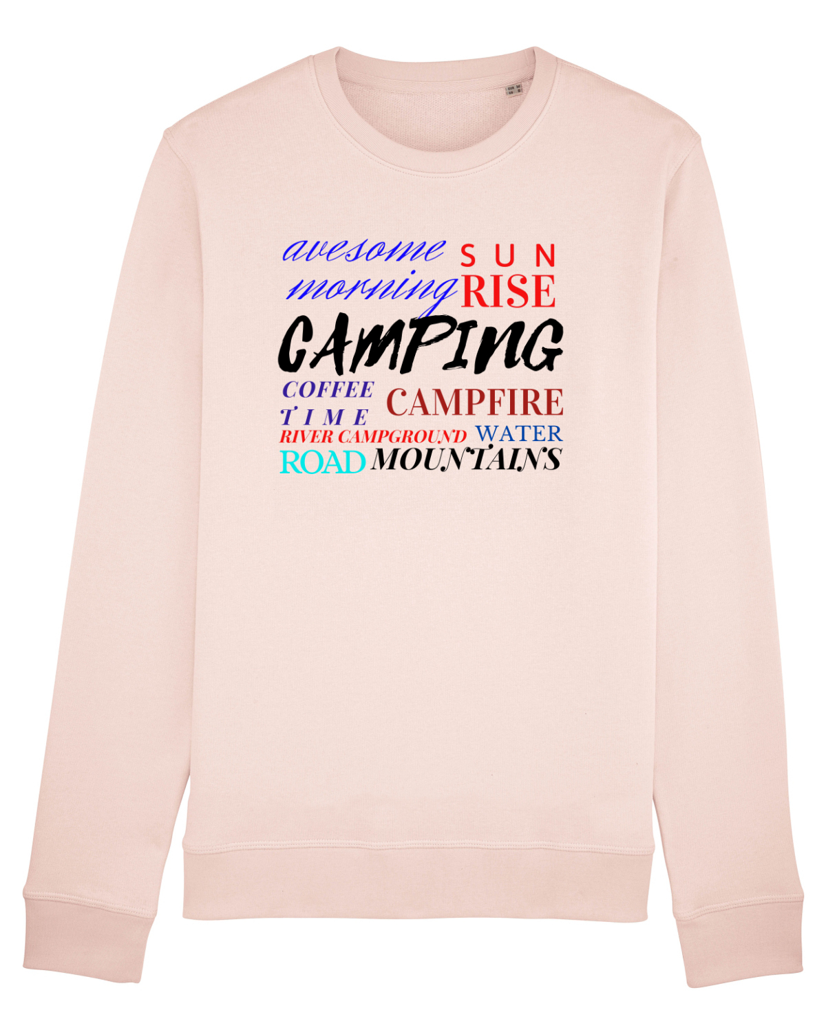 Bluză mânecă lungă Unisex Rise Candy Pink