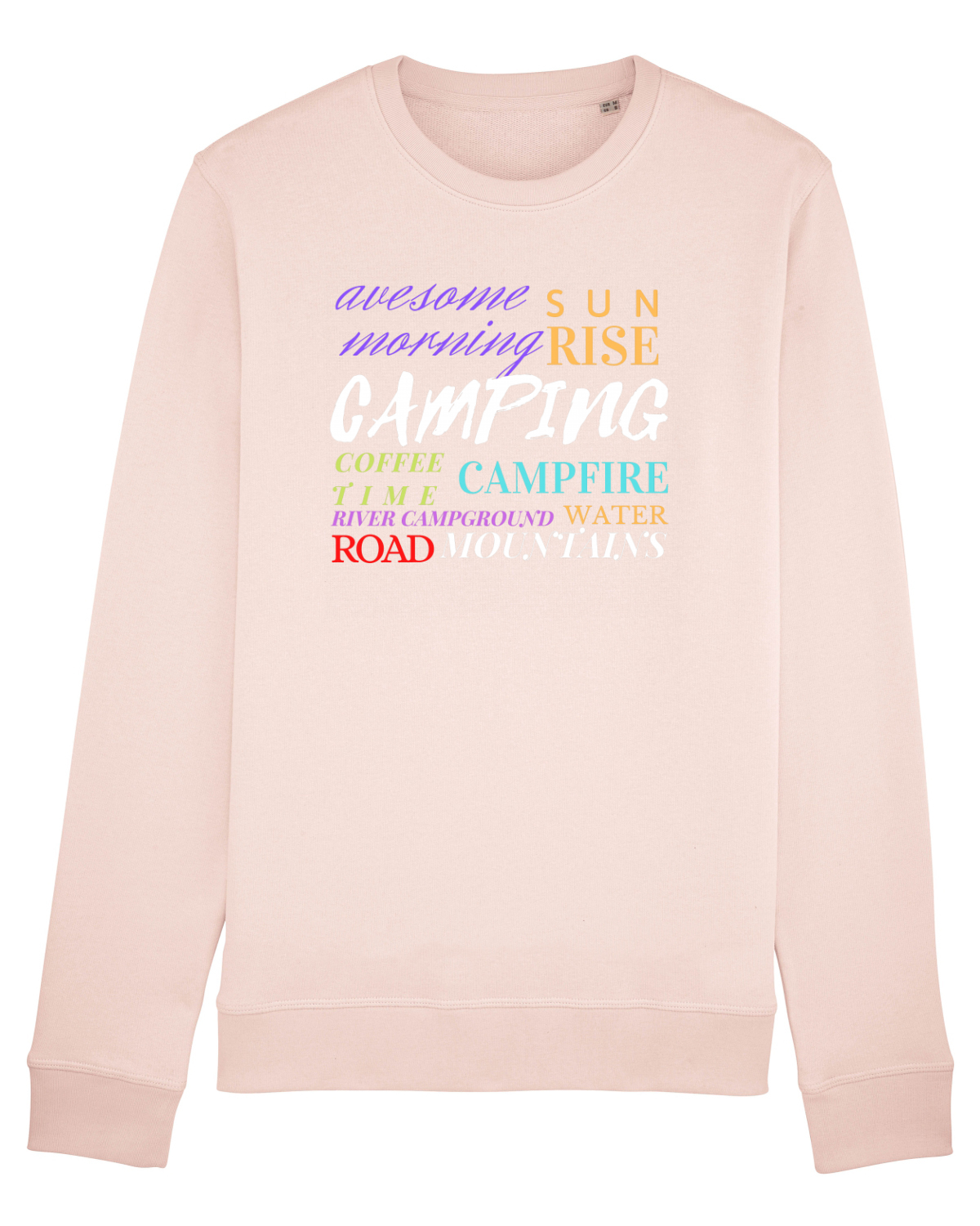 Bluză mânecă lungă Unisex Rise Candy Pink